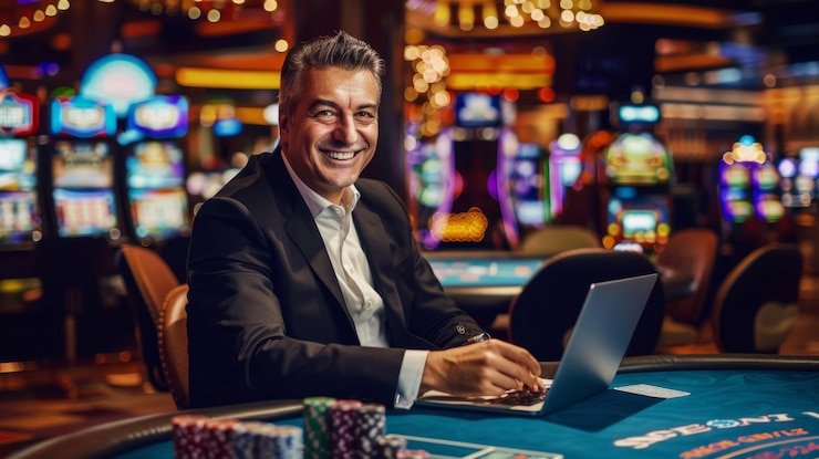 Meja dealer langsung Studio dealer langsung chesss dengan roulette dan blackjack